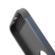 Etui do iPhone 15 Pro Max, ERBORD MagProtect Cam Slider do MagSafe, tytanowe niebieskie + Szkło hartowane