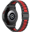Pasek Bransoleta do Samsung Galaxy Watch 4/5/6 40/42/43/44/45/46/47mm, Czarna / Czerwona
