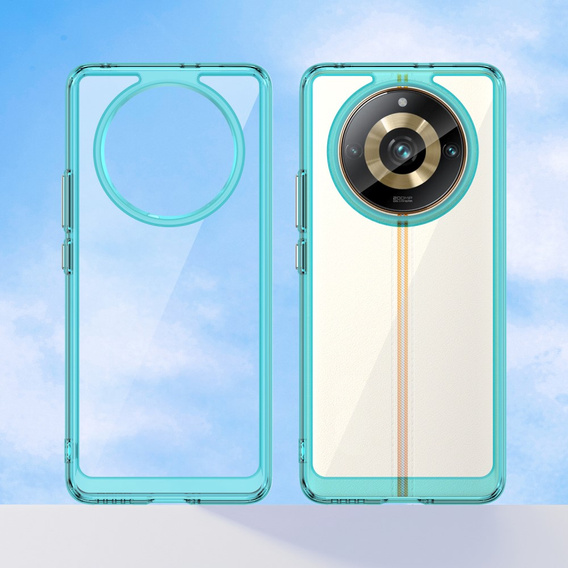 Etui do Realme 11 Pro 5G / 11 Pro+ 5G, Fusion Hybrid, przezroczyste / niebieskie