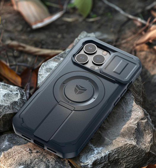 Dexnor – magnetyczne etui z osłoną aparatu do iPhone 13 Pro - niebieskie