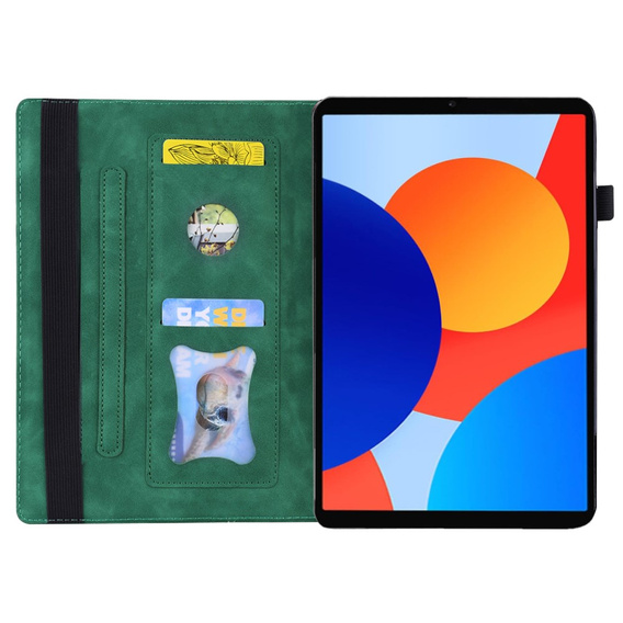 Etui do Xiaomi Redmi Pad SE 8.7", Classic, z miejscem na rysik, zielone