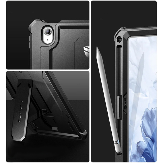 Etui pancerne do iPad 11" 2025 A16 (11 gen.) / iPad 10.9" 2022 (10 gen.), Dexnor Full Body, czarne
