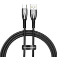 Baseus Glimmer – wytrzymały kabel USB-A do USB-C 100W, 2 m - czarny