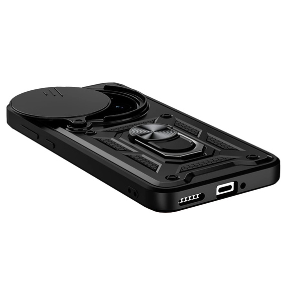 Etui pancerne do Realme 14 Pro 5G, CamShield Slide, czarne