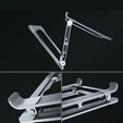 Aluminiowa podstawka do laptopa, stojak Tech-Protect - Srebrny