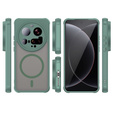 Etui do Xiaomi 15 Ultra, do MagSafe, ERBORD Matt Case, zielone