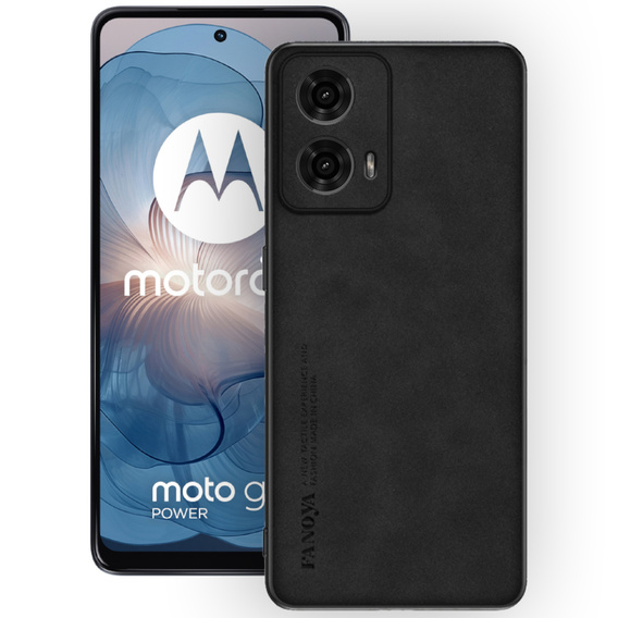 Etui do Motorola Moto G24 / G24 Power / G04, ERBORD Business, z blaszką do uchwytów samochodowych, czarne