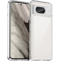 Etui do Google Pixel 8, Fusion Hybrid, z ochroną aparatu, przezroczyste