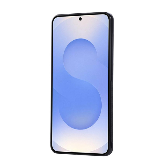 Etui do Samsung Galaxy S25 Edge – skórzane, z ochroną RFID, kieszonkami na karty, motyw suszonych kwiatów