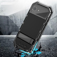 Etui pancerne do iPhone 16E, R-JUST, czarne