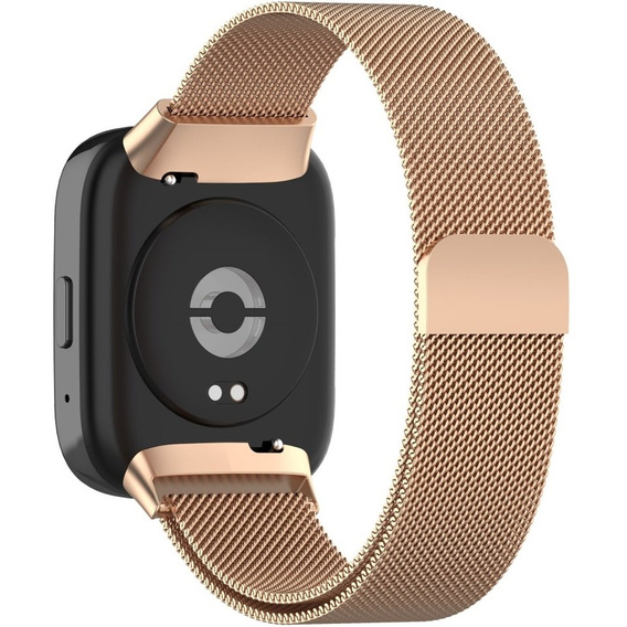Pasek Bransoleta Milanese do Xiaomi Redmi Watch 3 Active, Różowa Rose Gold