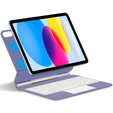 Etui z klawiaturą do iPad 11" 2025 A16 (11 gen.) / iPad 10.9" 2022 (10 gen.), Magnetic Keyboard Touchpad, fioletowe