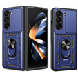 Etui pancerne do Samsung Galaxy Z Fold5 5G, CamShield Slide, niebieskie