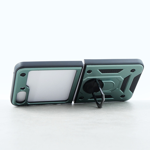 Etui pancerne do Samsung Galaxy Z Flip5 5G, Nox Case Ring, zielone