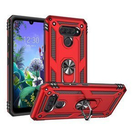 Etui pancerne do LG K50 / Q60, Nox Case Ring, czerwone