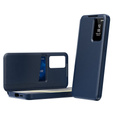 Etui z klapką do Samsung Galaxy S24 FE, Smart View Wallet, granatowe
