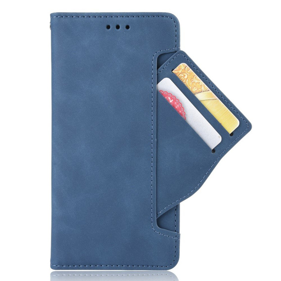 Etui z klapką do Samsung Galaxy A52 / A52s, Card Slot, niebieskie