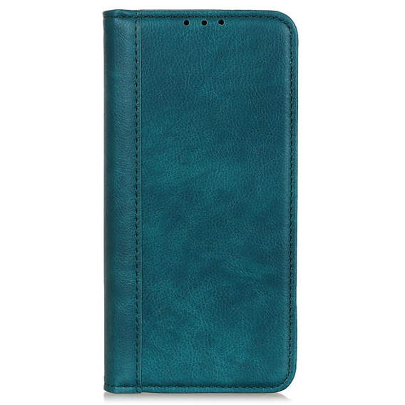Etui do Samsung Galaxy M13 4G, Wallet Litchi Leather, zielone