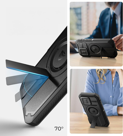 Etui pancerne Dexnor CamProtect MagSafe do iPhone 16 Pro