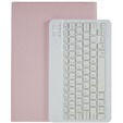 Etui z klawiaturą do Galaxy Tab S7+ Plus / S8+ Plus /S7 FE T730 T733, Pen Slot, różowe rose gold