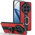 Etui do Realme 12 Pro 5G / 12 Pro+ 5G, Leather Kickstand Ring, czerwone