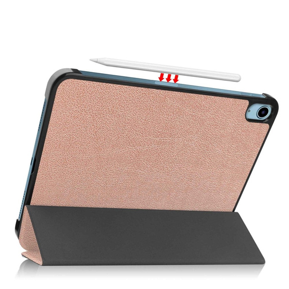 Etui do iPad 11" 2025 A16 (11 gen.) / iPad 10.9" 2022 (10 gen.), Smartcase z miejscem na rysik, różowe