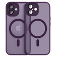 Etui do iPhone 16 Plus, do MagSafe, ERBORD Matt Case, ciemnofioletowe + Szkło na ekran