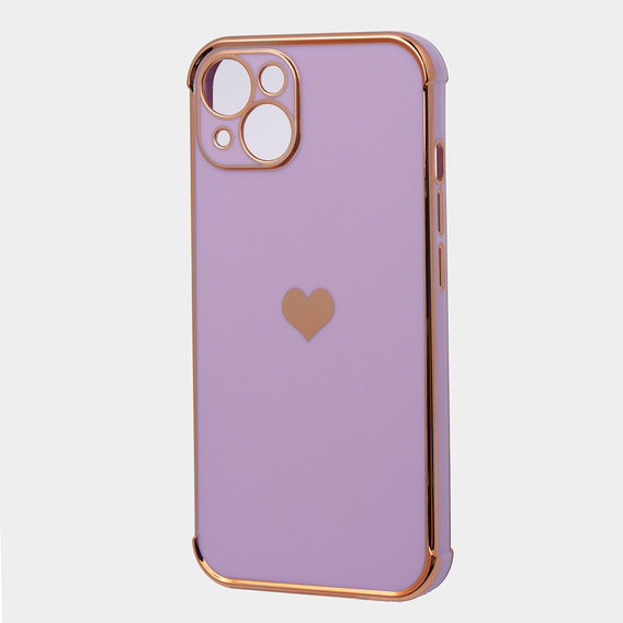 Etui do Apple iPhone 13, Electro heart, fioletowe
