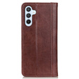 Etui do Samsung Galaxy A55 5G, Wallet Litchi Leather, brązowe