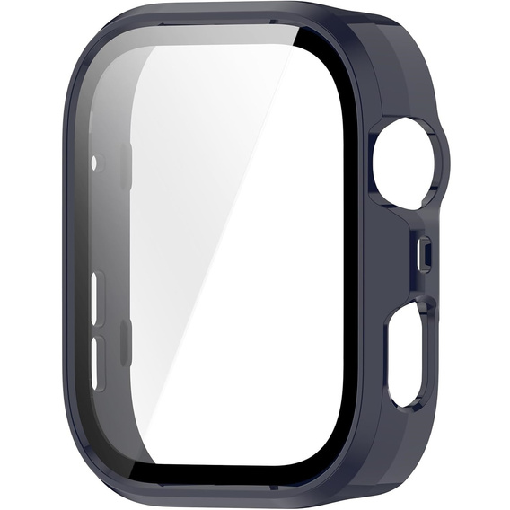 2w1 Etui z twardą ramką i szkłem hartowanym do Huawei Watch Fit 4 Pro - niebieskie