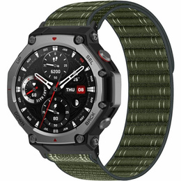 Nylonowy pasek do Amazfit T-Rex 3 z konektorem PC – zielony