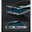 Etui do OnePlus 12 5G, Magnetic Dual Glass, srebrne