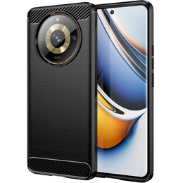 Etui do Realme 11 Pro / 11 Pro +, Karbon, czarne