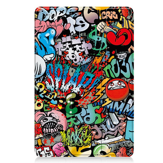 Etui z klapką i wzorem graffiti do Xiaomi Redmi Pad 2