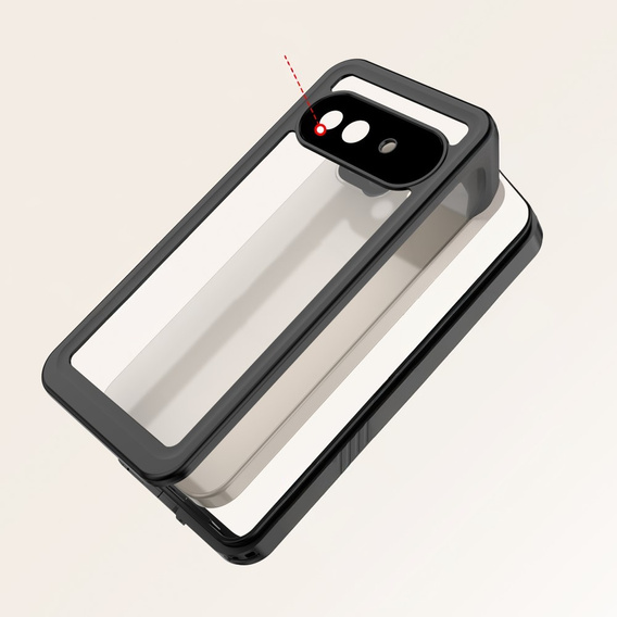 Etui Wodoodporne IP68 do Google Pixel 9a, Redpepper, czarne