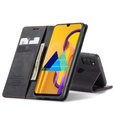 Etui CASEME do Samsung Galaxy M21, Leather Wallet Case, czarne