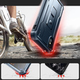 Etui pancerne do iPhone XR, Dexnor Full Body, granatowe