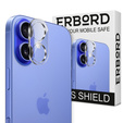 ERBORD Szkło hartowane na aparat do iPhone 16, przezroczyste