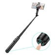 Selfie stick z pilotem bezprzewodowym i magnetycznym uchwytem