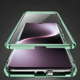 Etui do Honor Magic 7 Lite, Magnetic Dual Glass, zielone