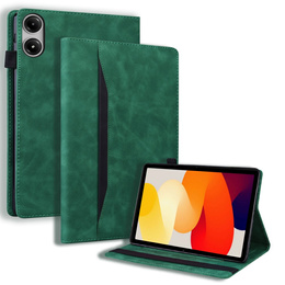 Etui z klapką i kieszeniami na karty do Xiaomi Redmi Pad 2 - Zielone