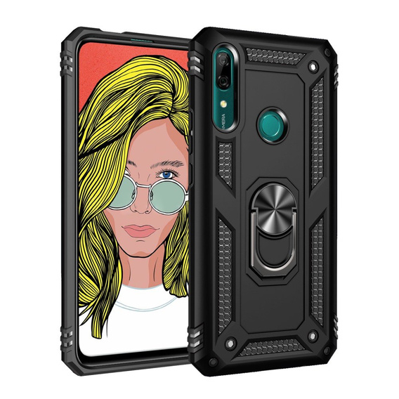 Etui pancerne do Huawei P Smart Z, Nox Case Ring, czarne