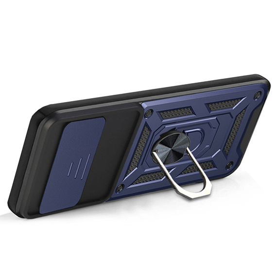 Etui pancerne do Realme 11 Pro 5G / 11 Pro+ 5G, CamShield Slide, niebieskie