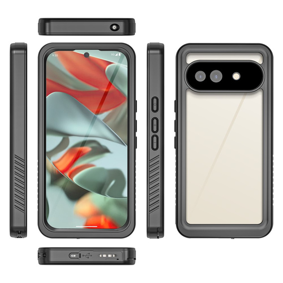 Etui Wodoodporne IP68 do Google Pixel 9a, Redpepper, czarne