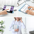 Etui Dux Ducis do Samsung Galaxy Tab S9 Ultra z miejscem na rysik, niebieskie