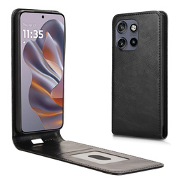 Etui do Motorola Edge 50 Neo / ThinkPhone 25 5G z klapką i kieszenią na kartę – czarne