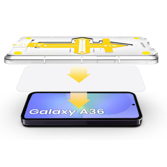 2x Szkło Szkło Hartowane do Samsung Galaxy A36 5G, ERBORD Easy App Full Screen Protector