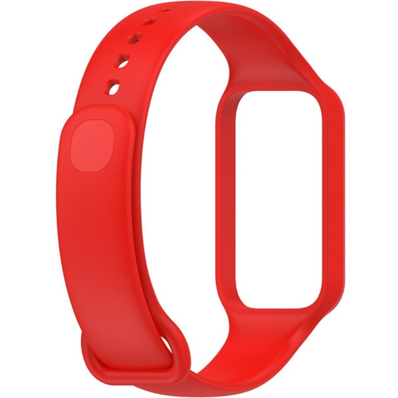 Pasek Silikonowy do Xiaomi Redmi Smart Band 2 / Xiaomi Smart Mi Band 8 Active, Czerwony