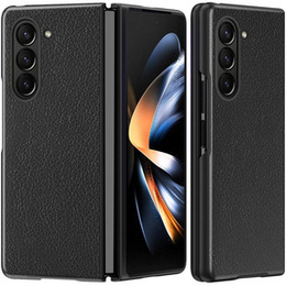 Etui do Samsung Galaxy Z Fold5 5G, Litchi Texture, Czarne