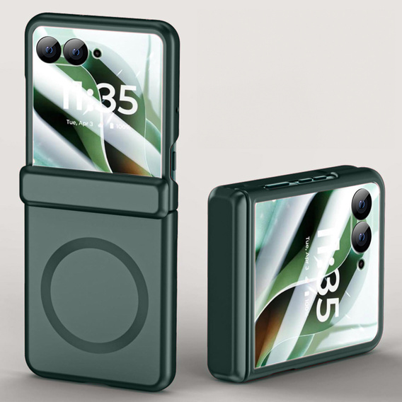 Etui z MagSafe i ochroną zawiasu do Motorola Razr 60 Ultra 5G – zielone
